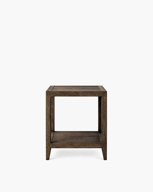 French Contemporary Square Side Table