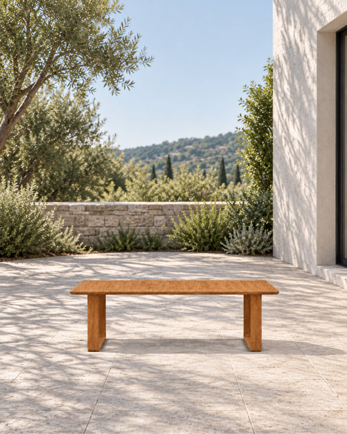Grace Dining Table in Teak in a styled setting