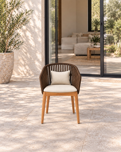 Lecce Dining Chair in a styled setting