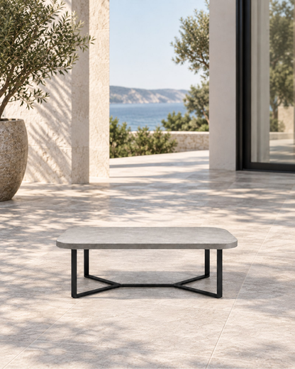 Mykonos Coffee Table in a styled setting