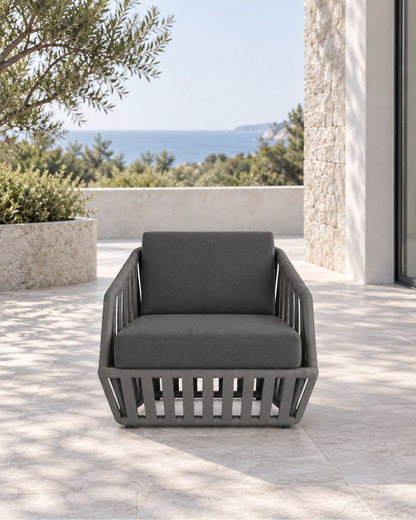 Mykonos Lounge Chair in a styled setting