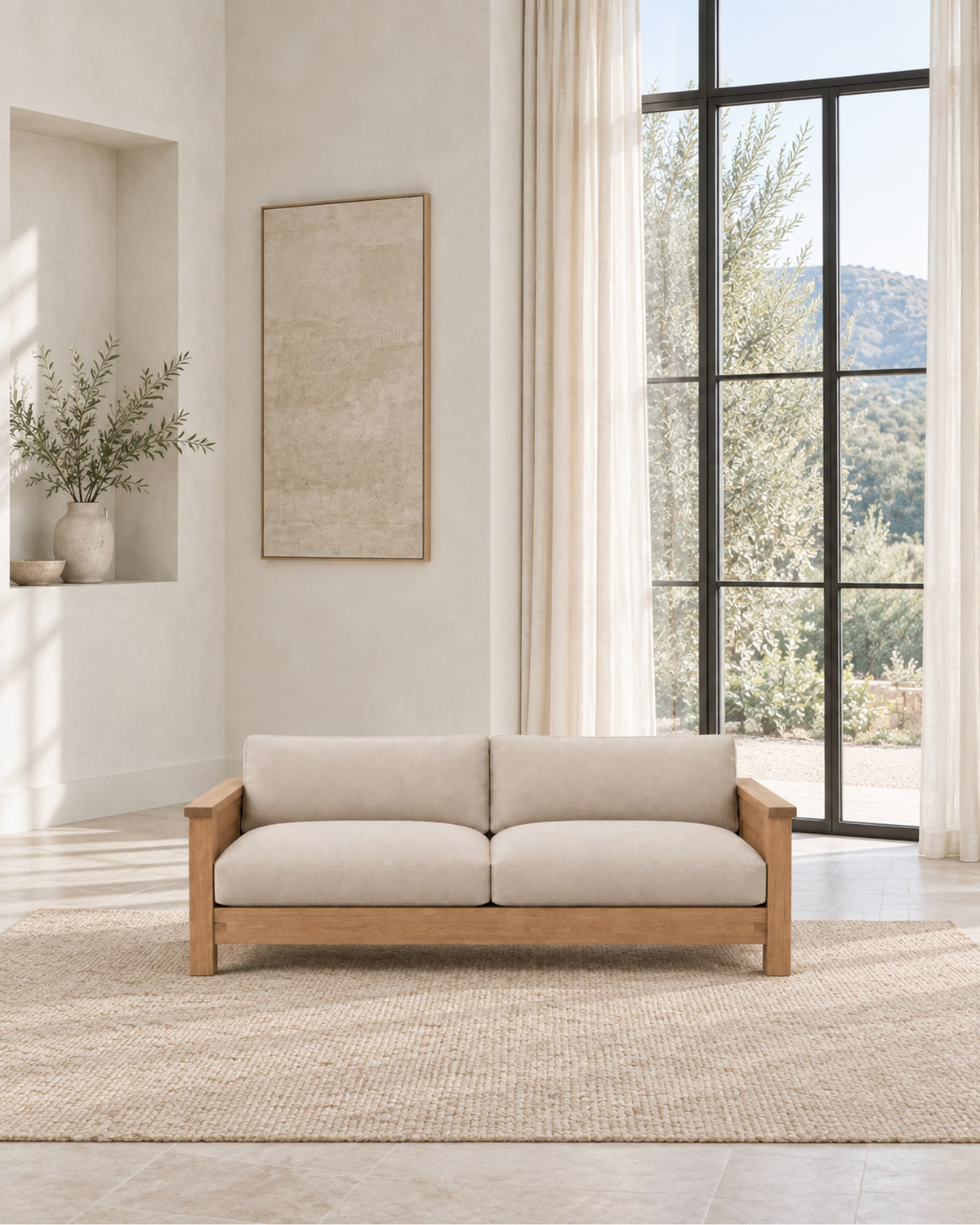 Ojai Sofa in a styled setting