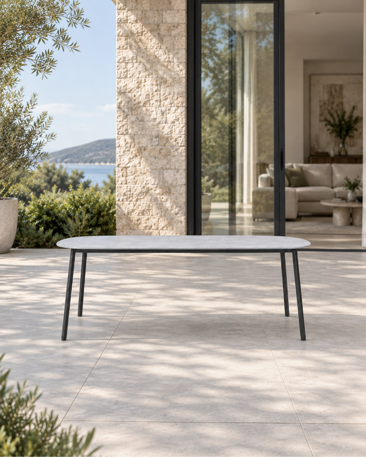 Otranto Dining Table in a styled setting