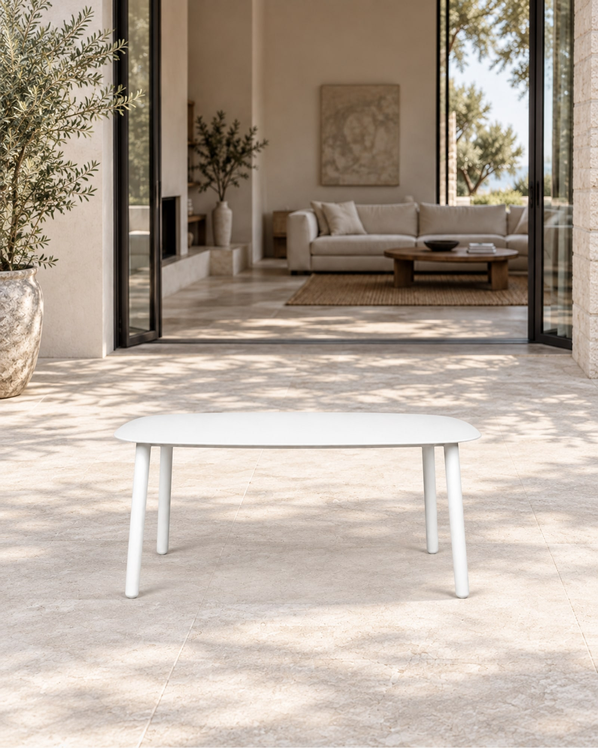 Paros Dining Table in a styled setting