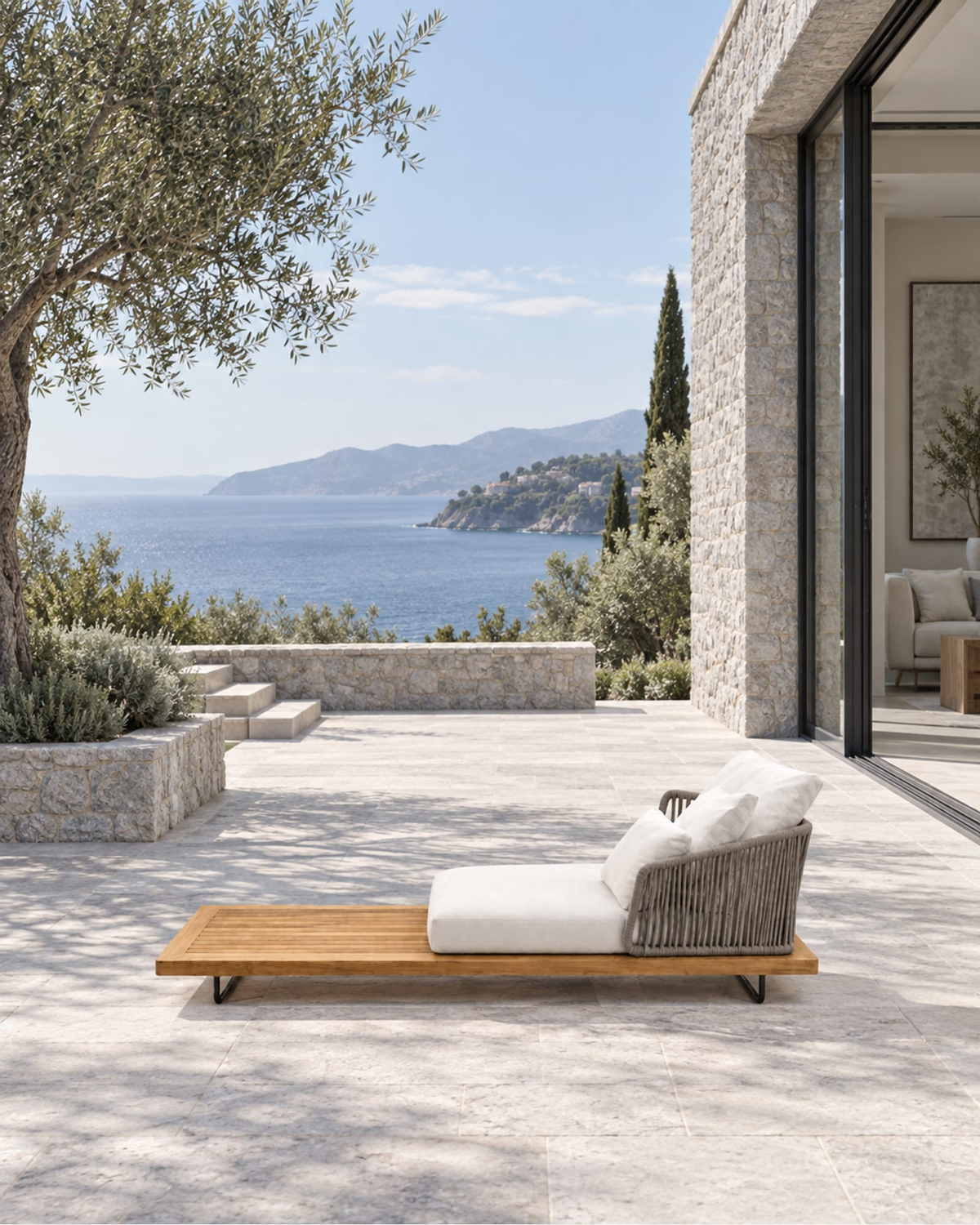Portofino Daybed in a styled setting
