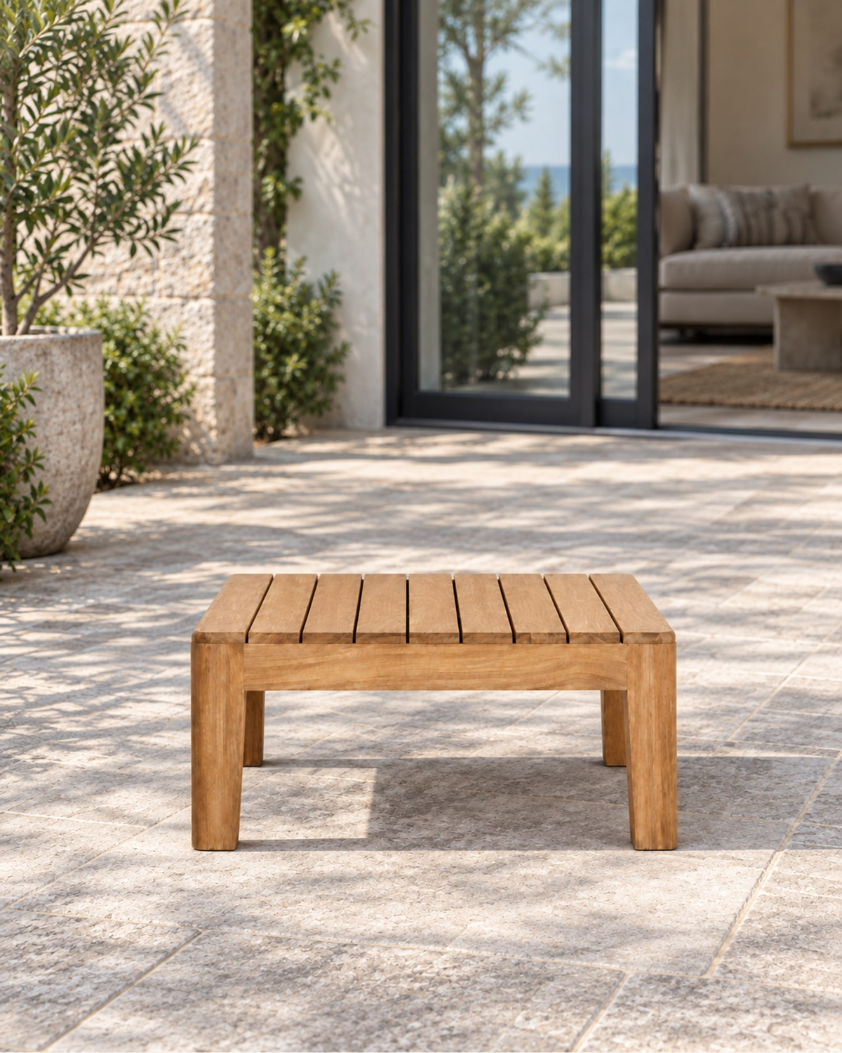 Puglia Side Table in a styled setting