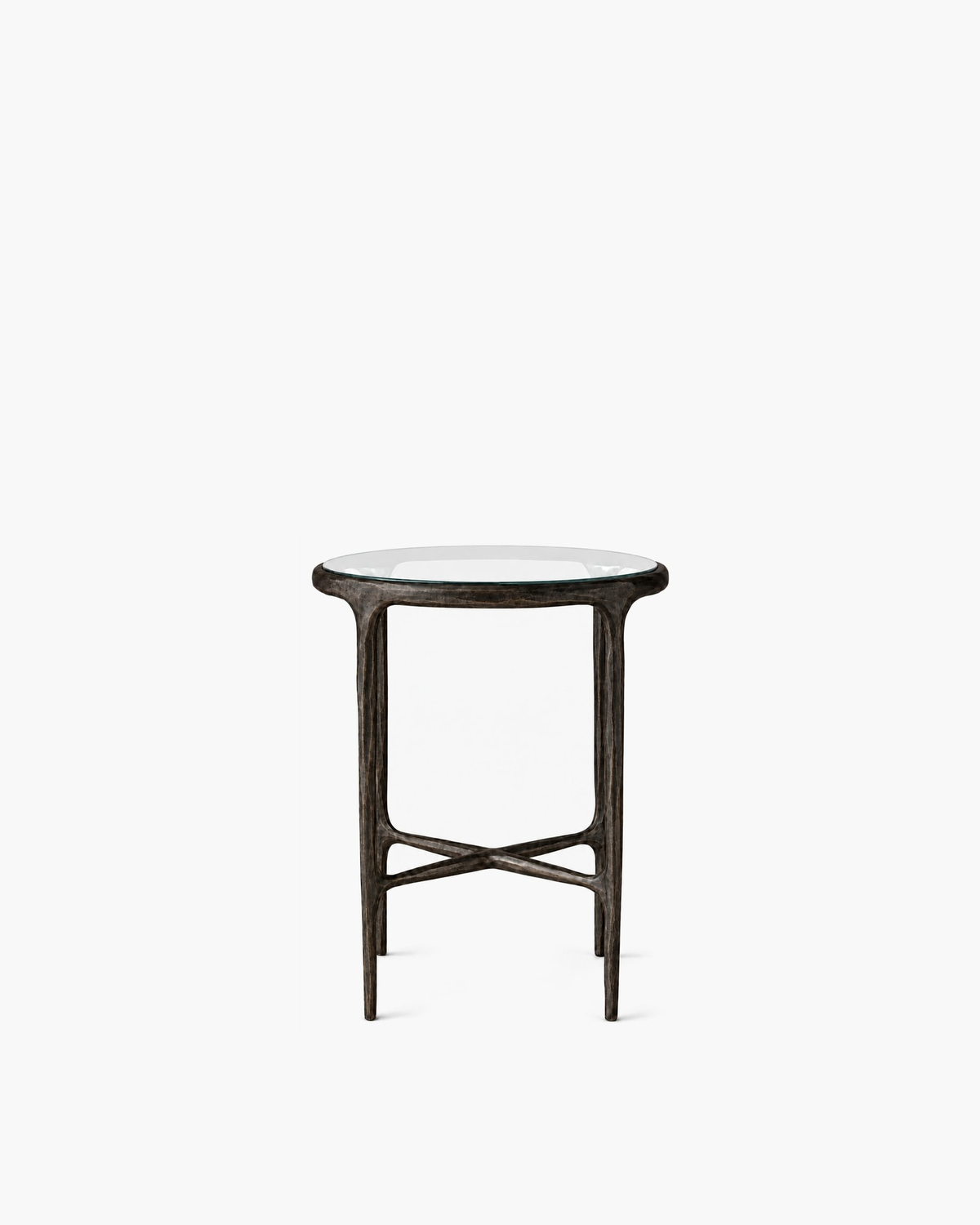 Thaddeus Glass Round Side Table