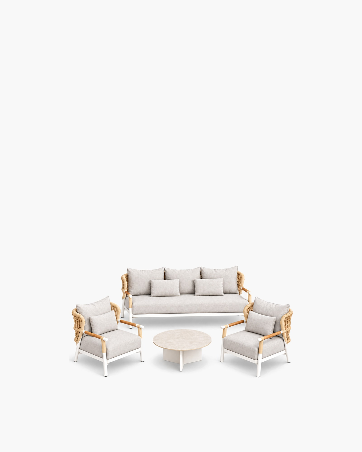 Vela Outdoor Sofa Set in Aluminium