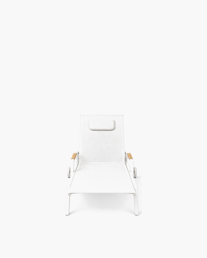 Vela Poolside Sun Lounger in Aluminium