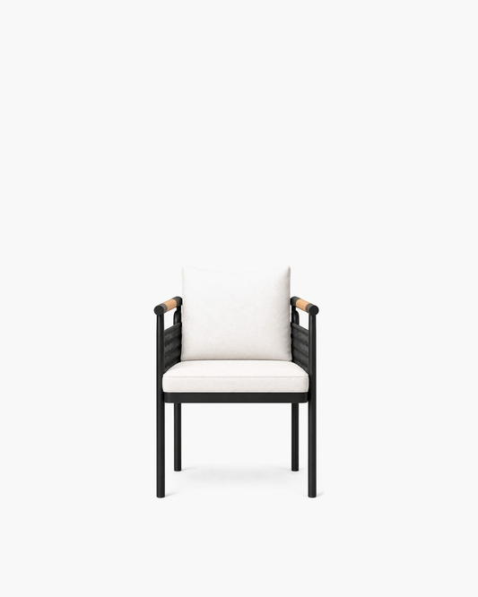 Zenia Dining Chair in Aluminium